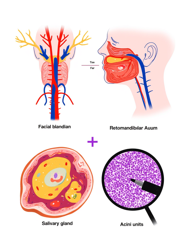 Histological image of salivary gland